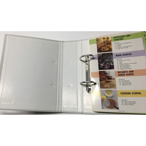 Simply Delicious Recipe 2 Ring Binder Cooking Vintage Menu Meal Planning RGUC - Picture 11 of 16